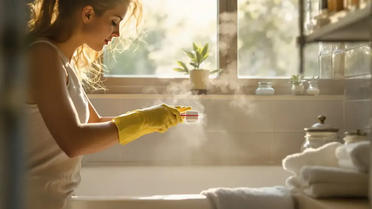 Domácí směs ze 4 ingrediencí nenápadná metoda pro oživení spár v koupelně za 15 minut