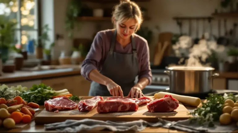 Výběr ideálního kusu masa pro dokonalý hovězí vývar