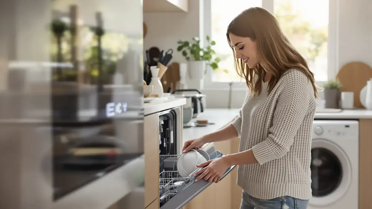 Elektronické spotřebiče zjistěte úspory díky eko režimu pro praní a mytí nádobí
