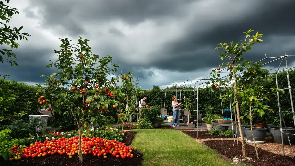 8 jednoduchých opatření na zahradě před bouří pro snížení rizika škod