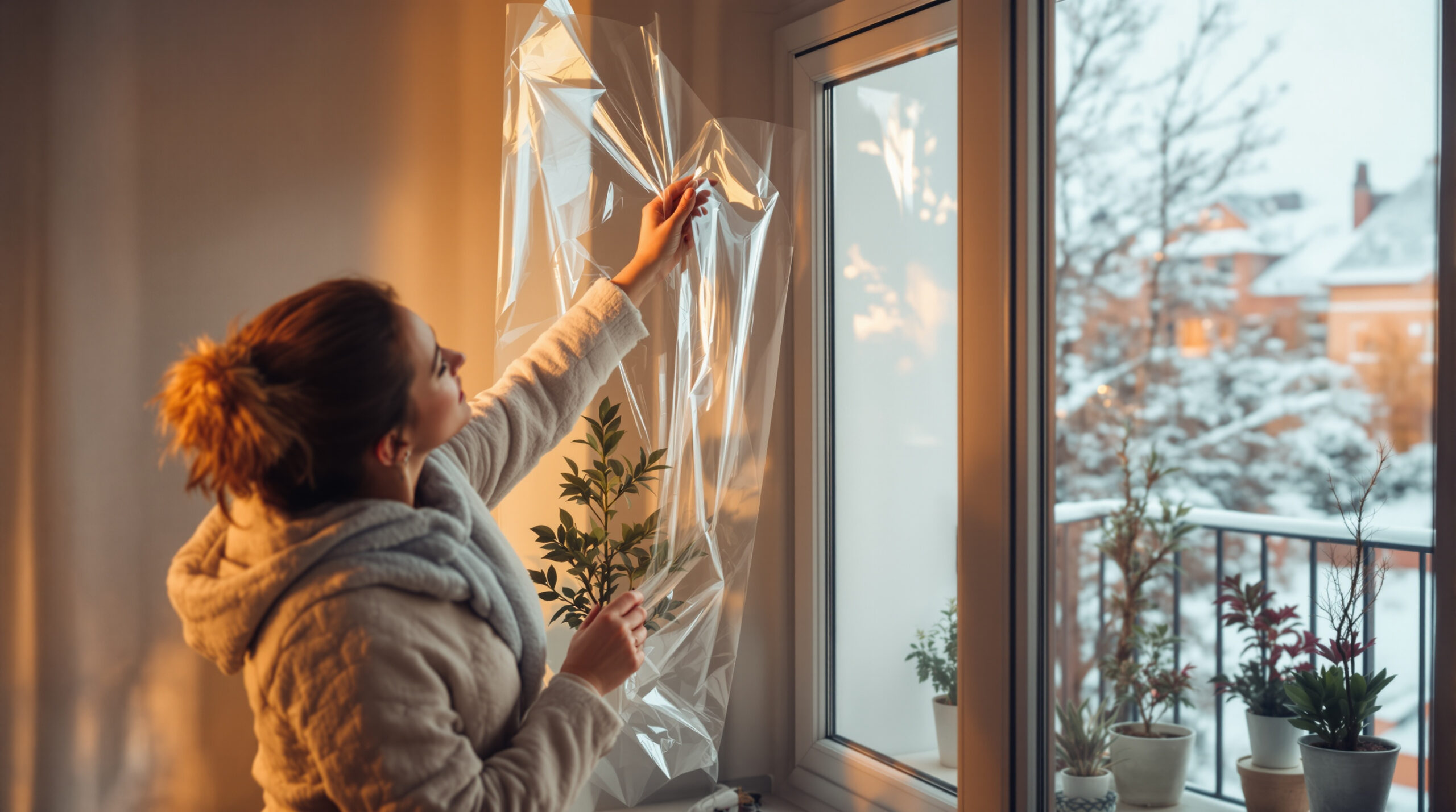 Každou zimu jsem dávala na okna fólii: netušila jsem, že tím chráním i své rostliny před chladem.