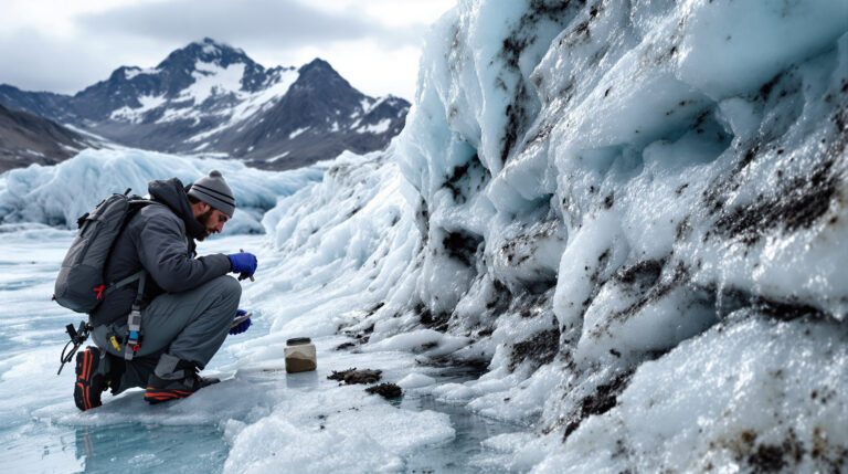 Ledovec odhaluje stopy středověkého znečištění, varují vědci po 800 letech zapomnění.