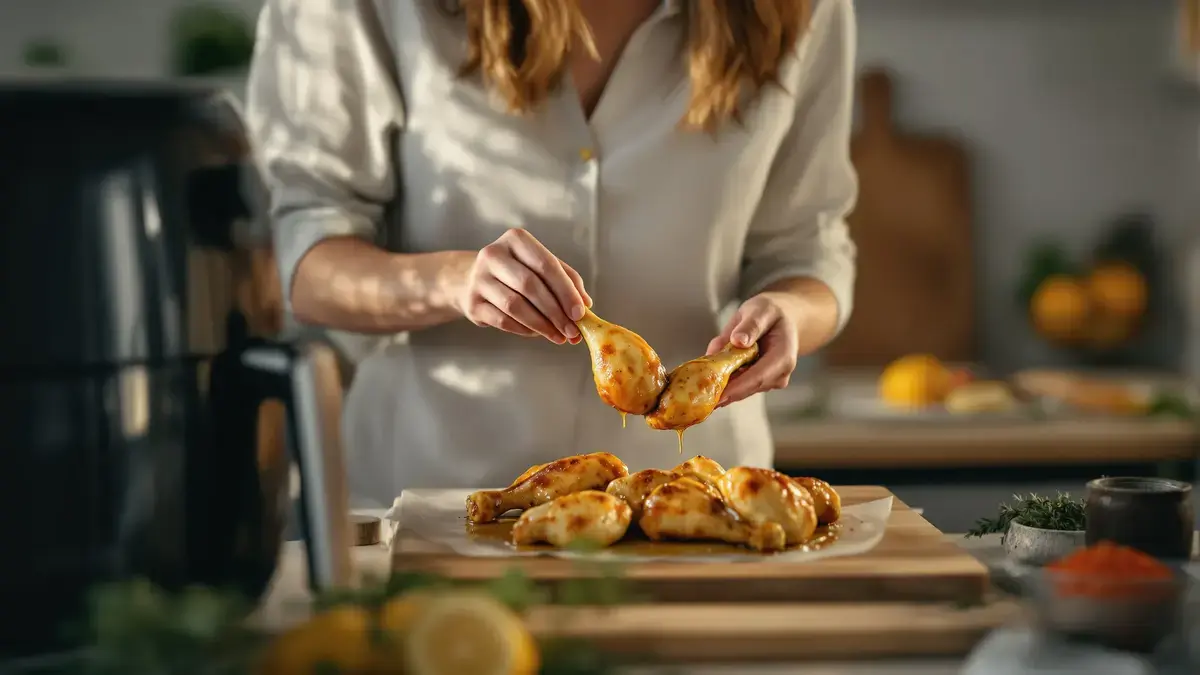 Tato marináda zajistí, že kuřecí paličky budou v horkovzdušné fritéze obzvlášť šťavnaté