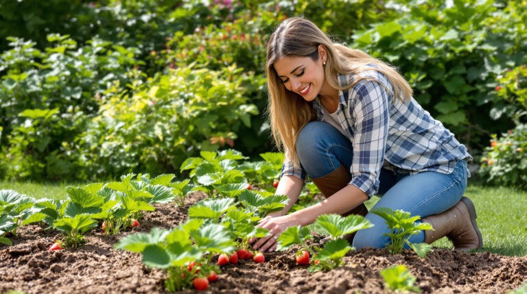 Objevila jsem jednoduchý trik pro sázení jahod: díky němu zůstaly moje plody čisté a v létě jsem méně zalévala.
