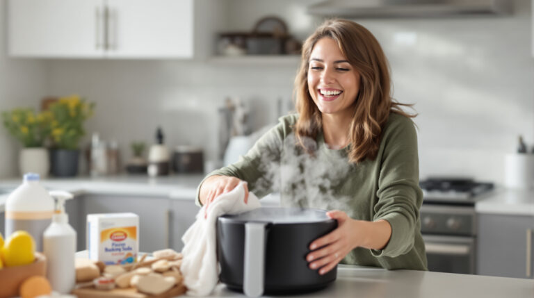 Od té doby, co jsem objevil tento trik na čištění mého horkovzdušného fritézy, je údržba mého přístroje hračka a opravdu mě to překvapilo.