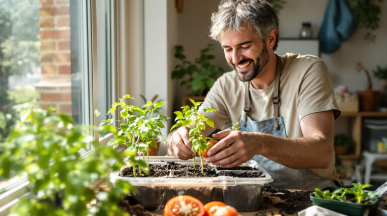 „Pěstování rajčat v hojnosti“: Objevil jsem tento jednoduchý trik a od té doby je má zahrada plná lahodných červených rajčat.