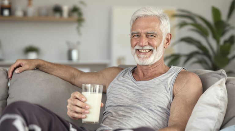 Po šedesátce jsem si začal dávat sklenici mléka po cvičení: mé svaly a kosti mi za tento jednoduchý zvyk každý den děkují.