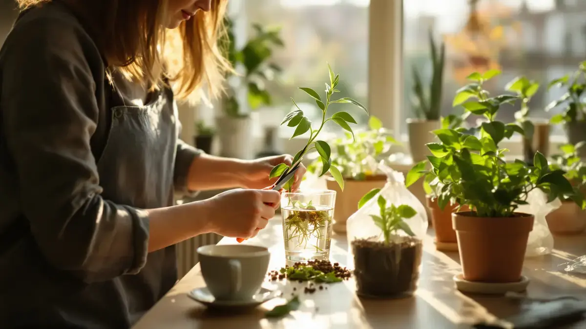 Pokojové zelené rostliny jednoduchá metoda pro úspěšné řízkování