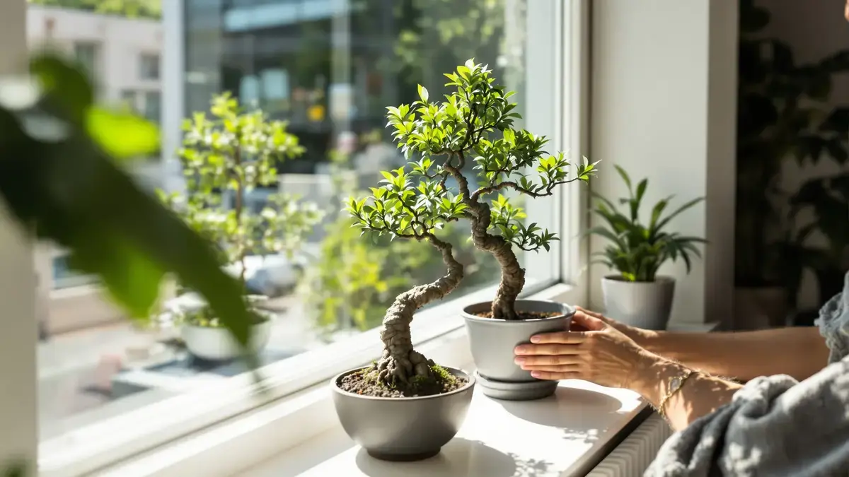 Pokojový bonsaj nenápadné umístění může zachránit vaši rostlinu před rychlým chřadnutím
