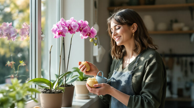 Použila jsem bramboru pro svou orchidej a k mému překvapení vykvetla jako nikdy předtím během pár dnů.