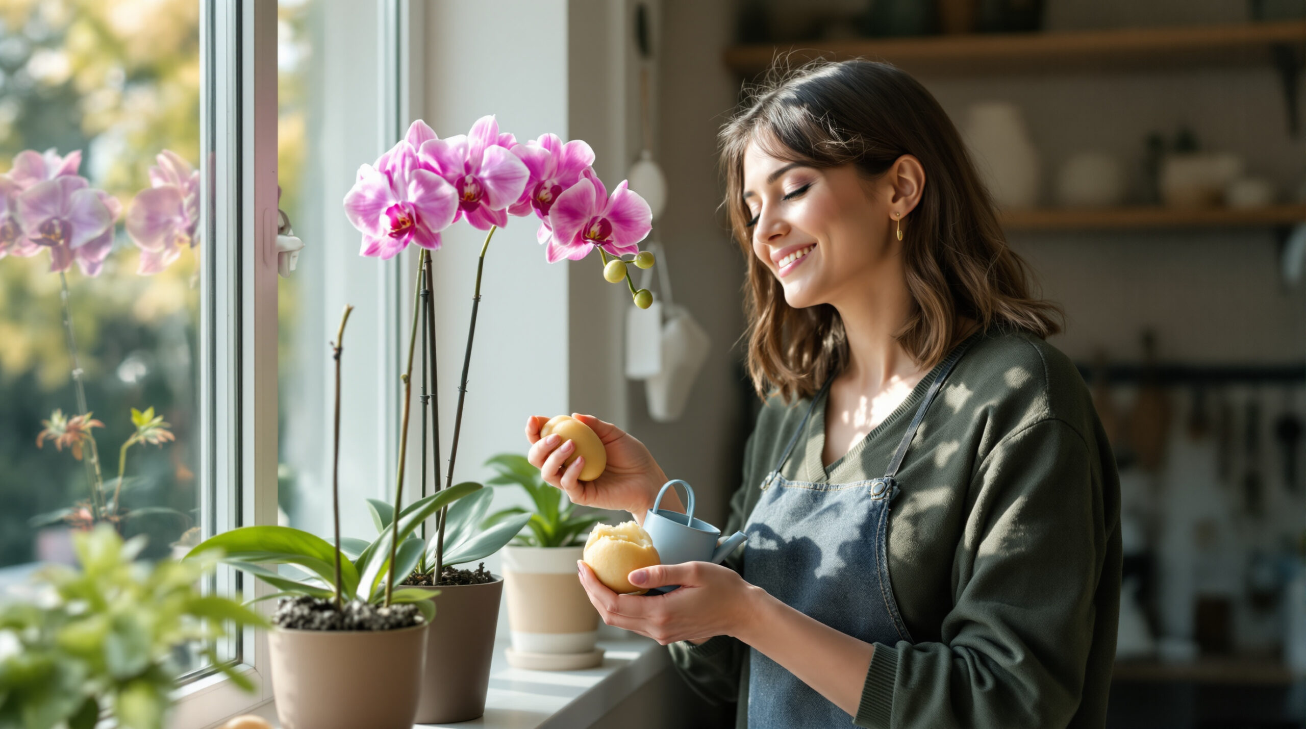 Použila jsem bramboru pro svou orchidej a k mému překvapení vykvetla jako nikdy předtím během pár dnů.