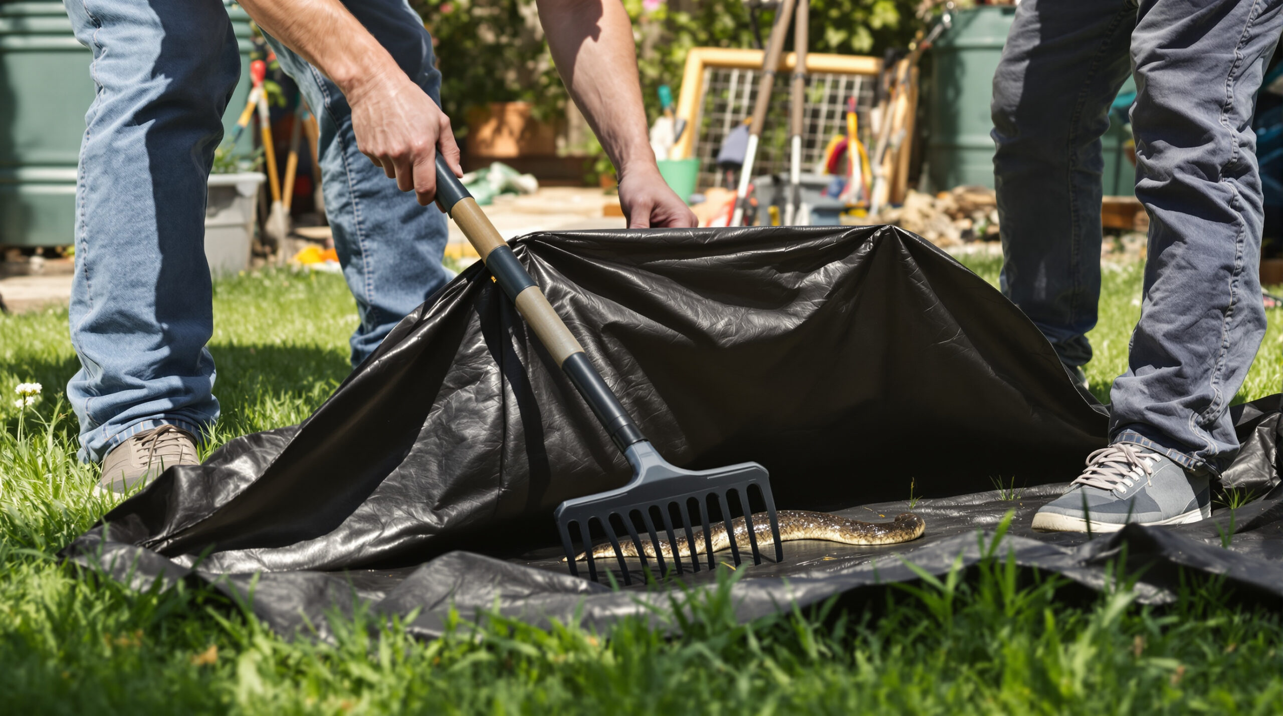 Předmět ponechaný na mé zahradě přilákal hada: od té doby si na jaře dávám pozor, co nechávám venku