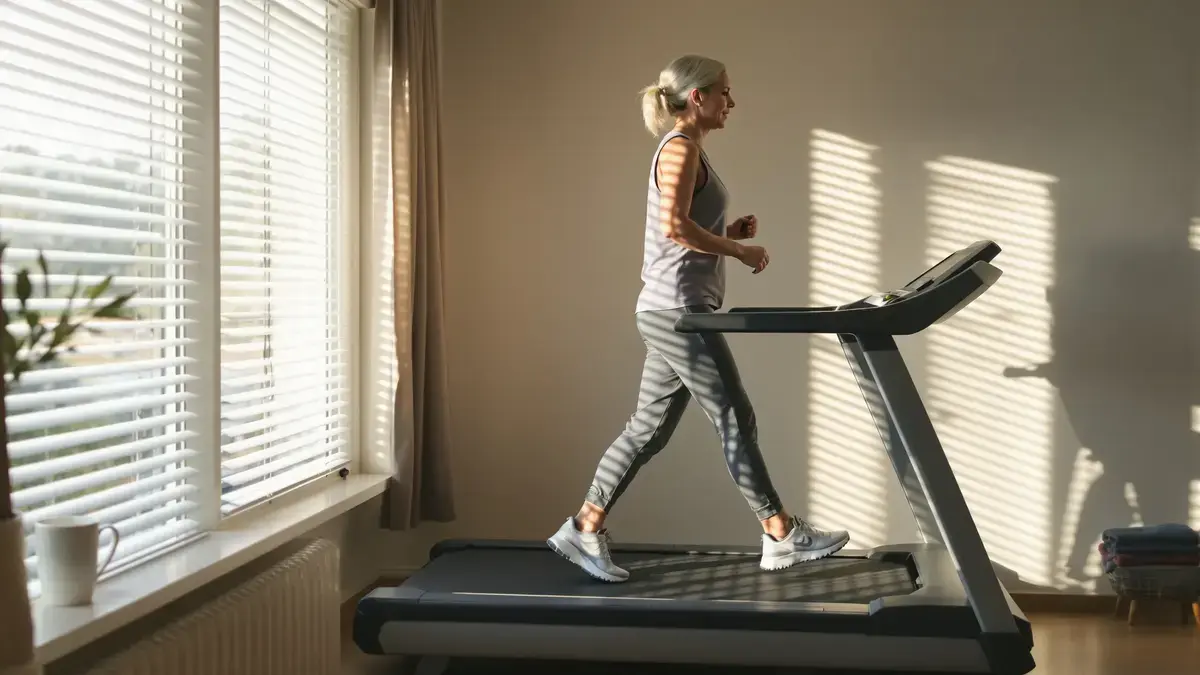 V šedesáti letech stačí málo času na běžeckém pásu k udržení kondice