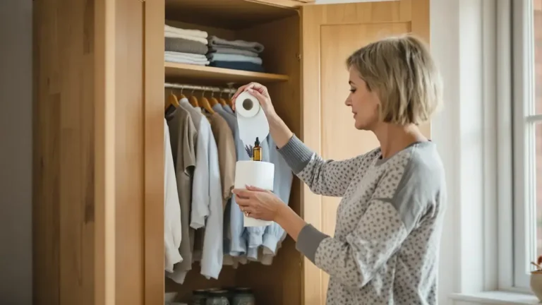 Rolka toaletního papíru může osvěžit vaši skříň využijte tento často opomíjený praktický trik