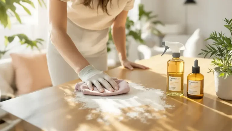 Odborníci na údržbu interiéru varují: Používání rostlinného oleje na nábytek podporuje hromadění prachu a neviditelných alergenů