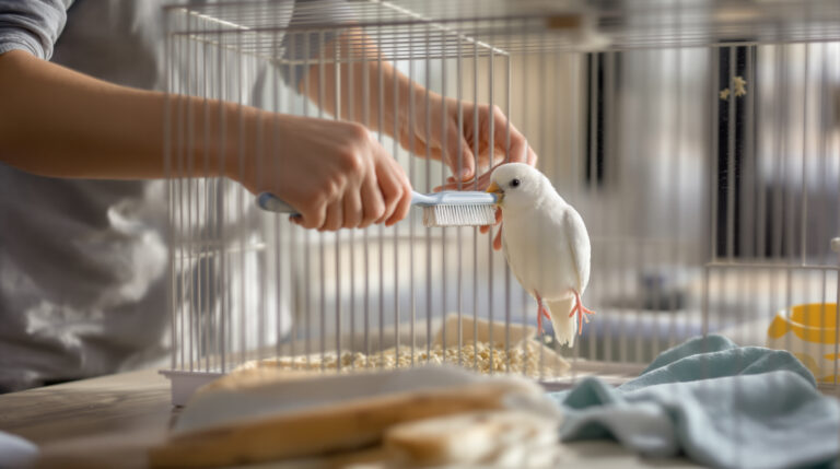 Už neutrácíte 5,99 € za doplňky: zde je jednoduchý a účinný způsob, jak usnadnit čištění ptačí klece.