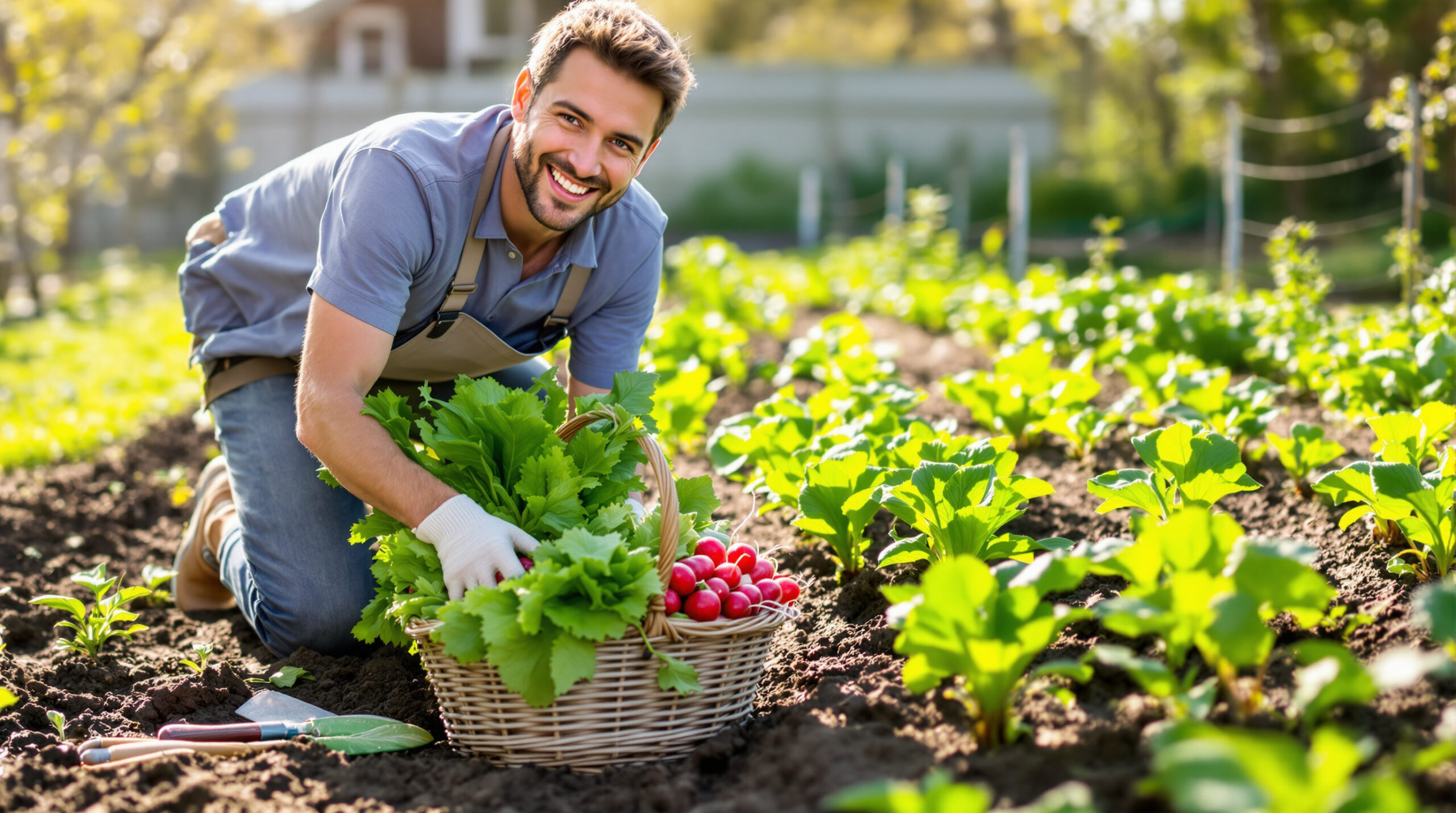 Zasadil jsem tyto 4 druhy zeleniny v březnu a za méně než 30 dní jsem sklízel první úrodu, opravdová radost na zahradě!