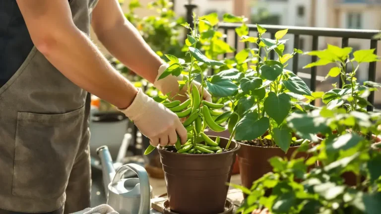 Zelené fazolky v květináči na balkoně tato metoda vám zajistí nepřetržitou úrodu celé léto