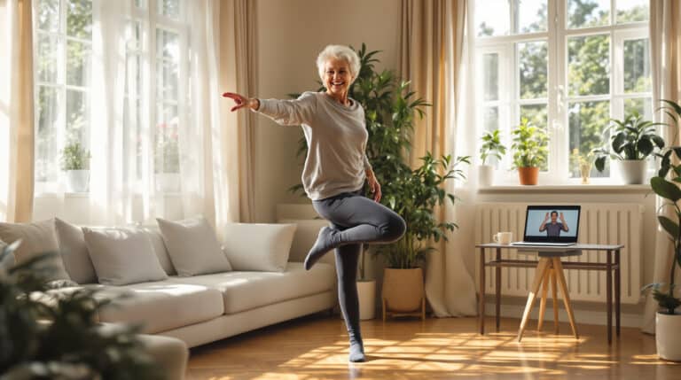 3 jednoduchá cvičení, která během 15 minut denně sníží riziko pádů u starších žen o 50 %