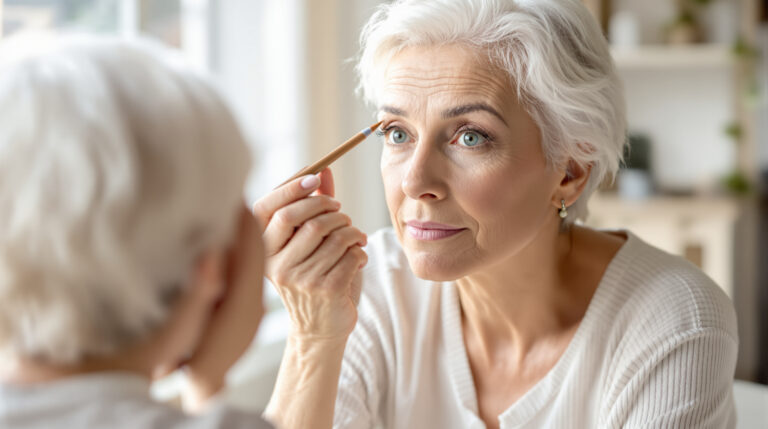 Jako vizážistka jsem konečně našla ideální tužku na své bílé obočí: opravdu změnila můj vzhled po šedesátce.