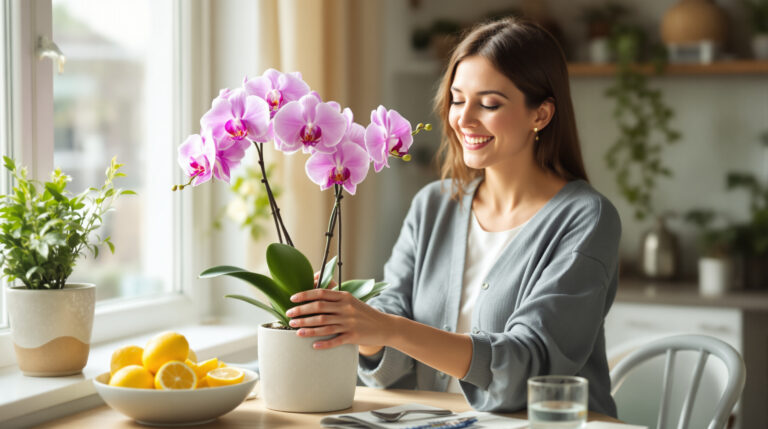 Myslela jsem, že moje orchideje jsou ztracené: citron vykouzlil zářivé květy bez chemie a mám z toho obrovskou radost.