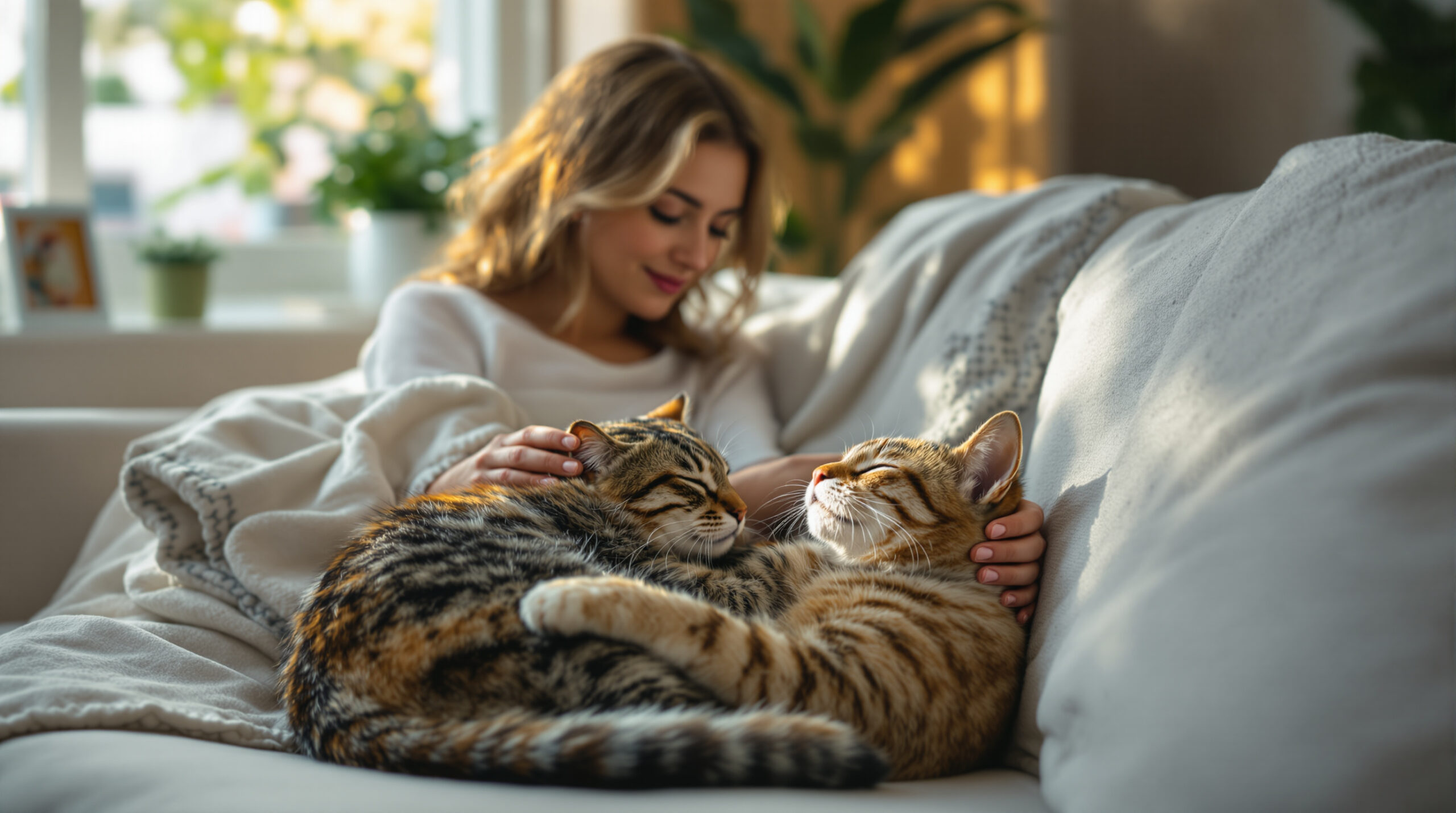 Myslela jsem, že můj kočka spí klidně: když mi položila tlapky na oči, odhalila svou něžnou a zranitelnou stránku – dojemný okamžik.