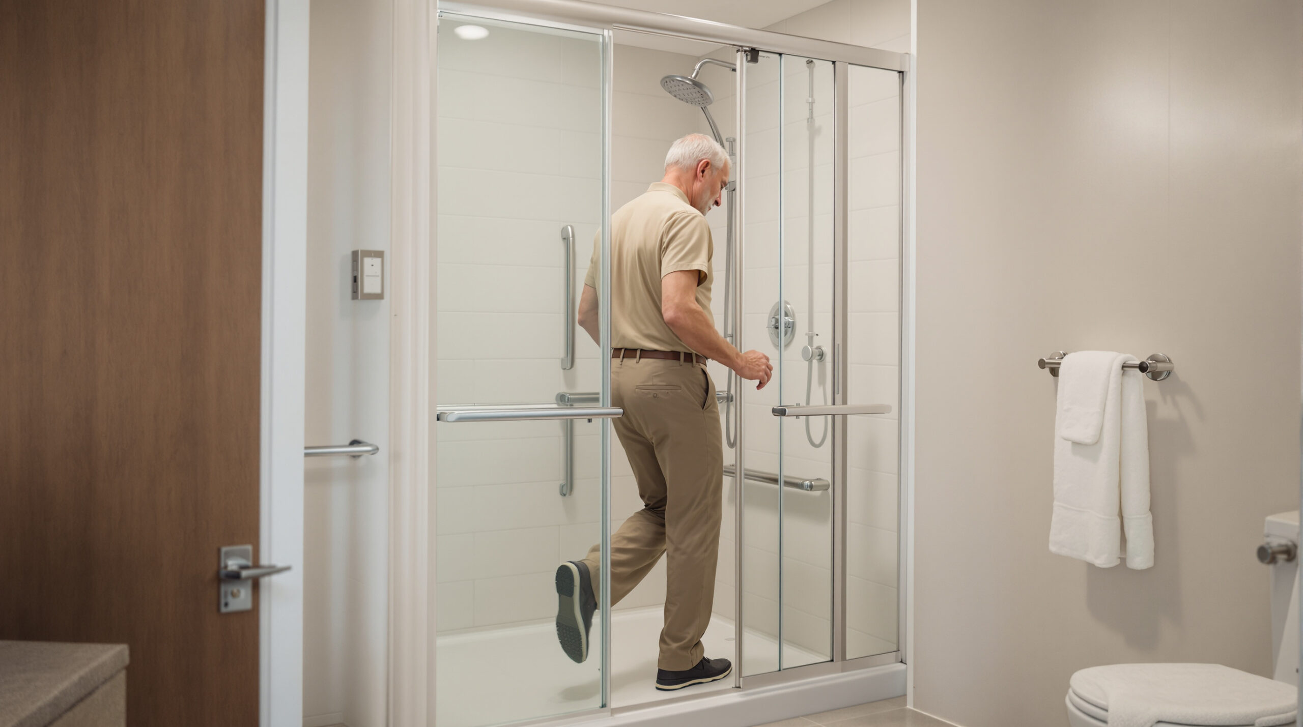Nevyberte si jen tak ledjaký sprchový kout: takto vaše rozhodnutí usnadní každodenní život budoucího důchodce