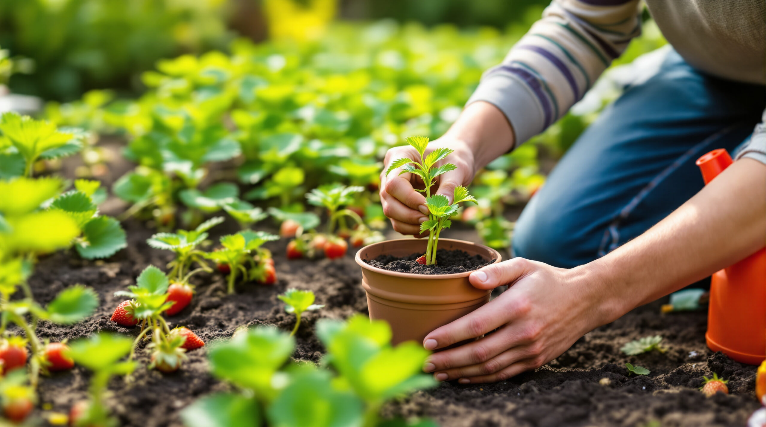 Objevil jsem, jak pěstovat jahodníky donekonečna bez utracení jediné koruny: stačil obyčejný kousek stonku a vše se změnilo.