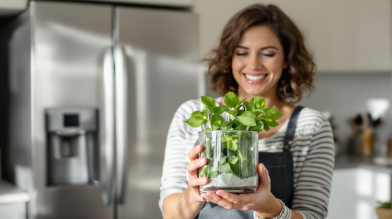 Objevila jsem jednoduchý trik, jak udržet mátu čerstvou celé týdny, a změnilo mi to letní posezení s přáteli.