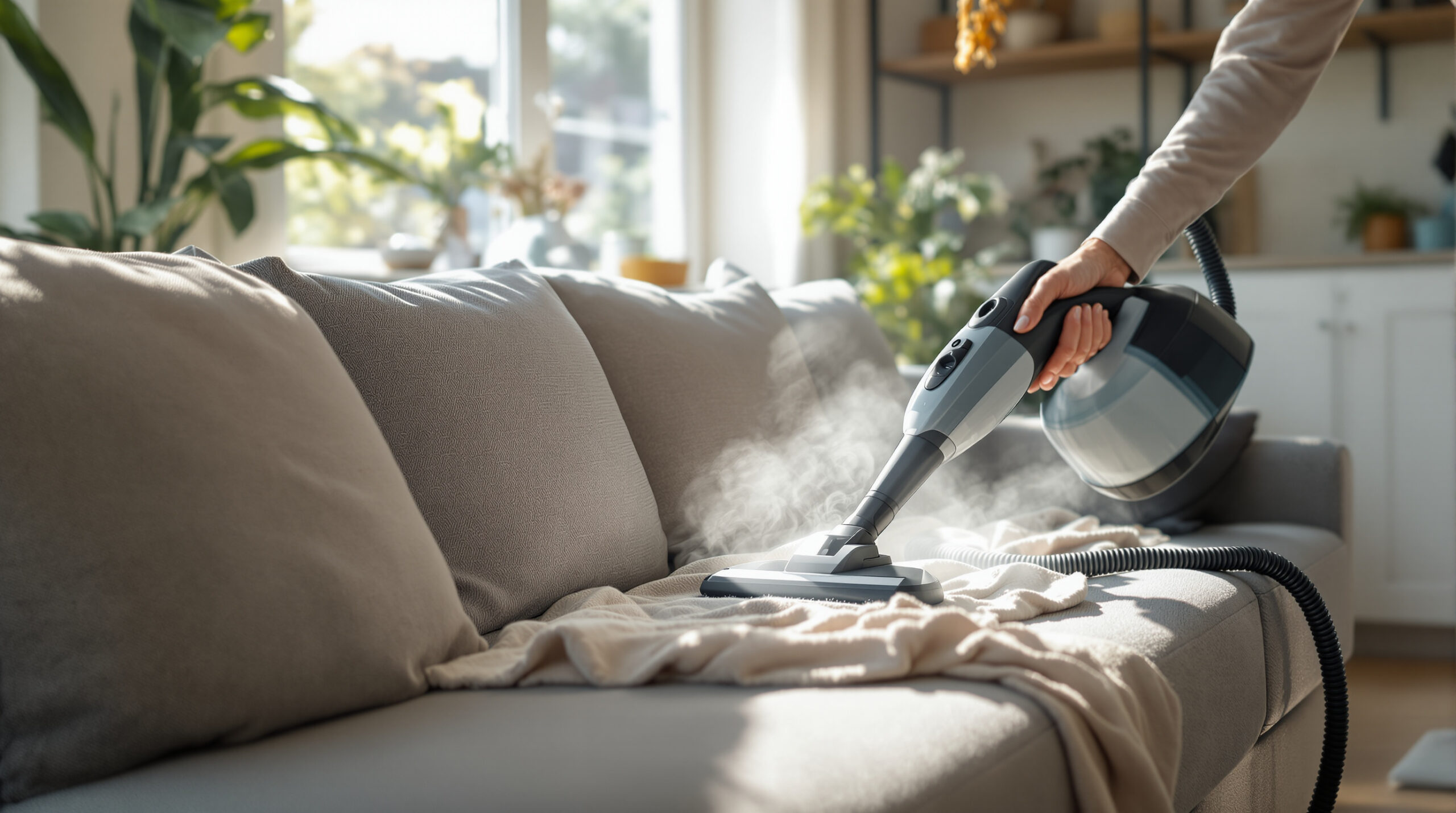 Od té doby, co používám svou kuchyňskou parní čističku, mizí pachy z textilu jako mávnutím kouzelného proutku, a to bez použití sprejů.