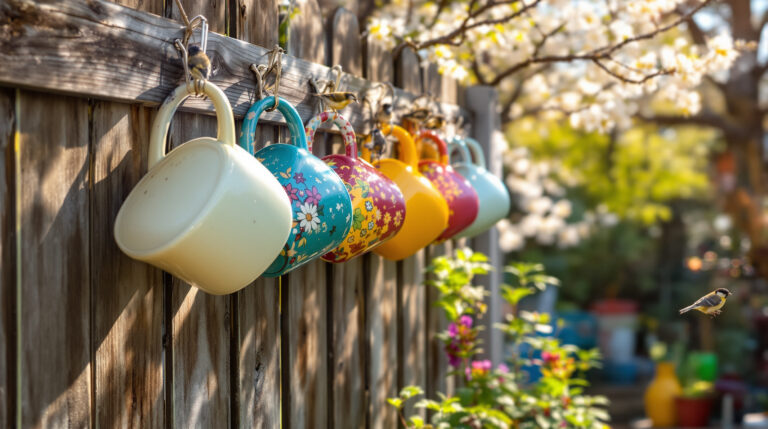 Pověste staré hrnky na plot: v dubnu přilákejte ptáky pro bujnou zahradu bez námahy a zcela zdarma