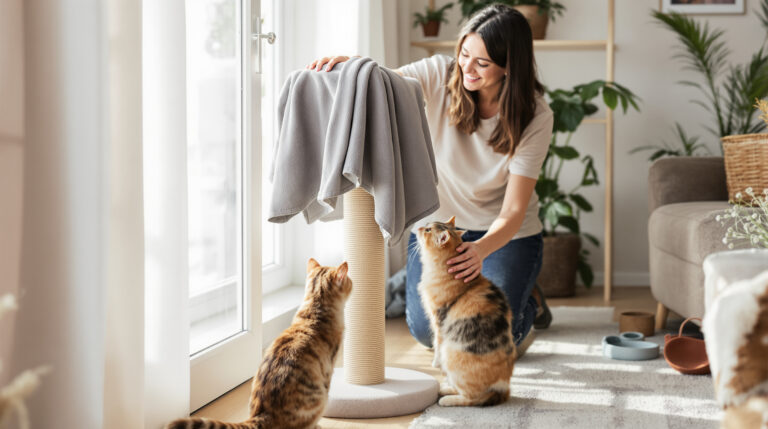 Tento škrabadlo za méně než 30 € přiláká vaši kočku během 2 dnů a ukončí její nezájem o nábytek.