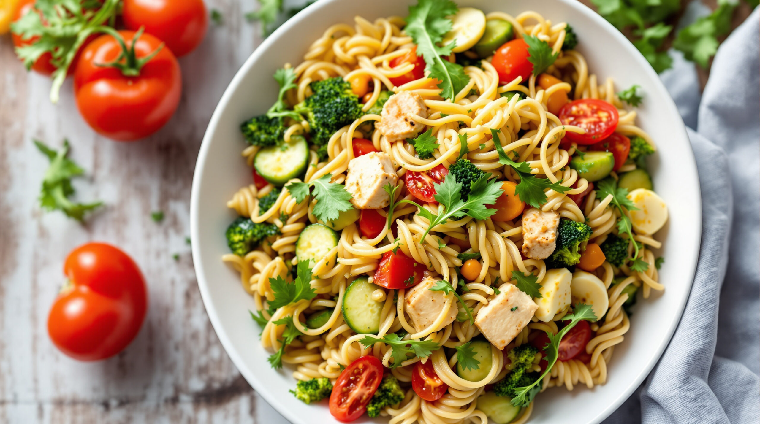 Těstovinové saláty v létě: jednoduchá metoda, jak v kanceláři předejít výkyvům glykemie podle odborníků na výživu