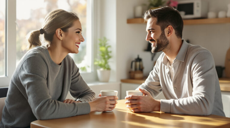 Zjistila jsem, že klidné posezení u kávy proměnilo manželovy stížnosti ve chvíle sounáležitosti místo hádek.