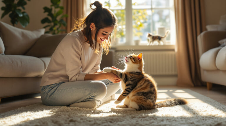 Změna v mé rutině: můj kocour se stal hravým a mazlivým během chvilky, stačilo mu jen věnovat každý den trochu více pozornosti.